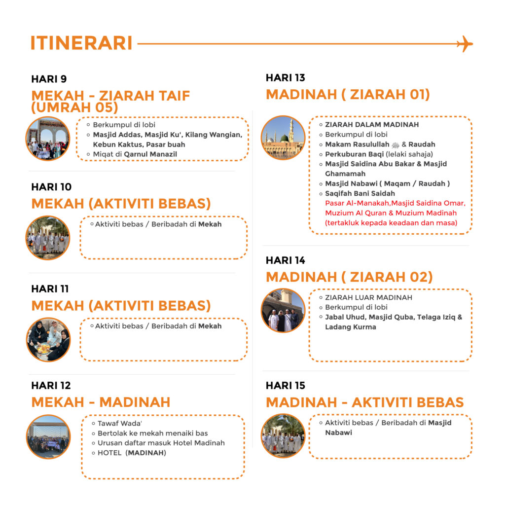 Aturcara Pakej Umrah Akhir Ramadhan - 2